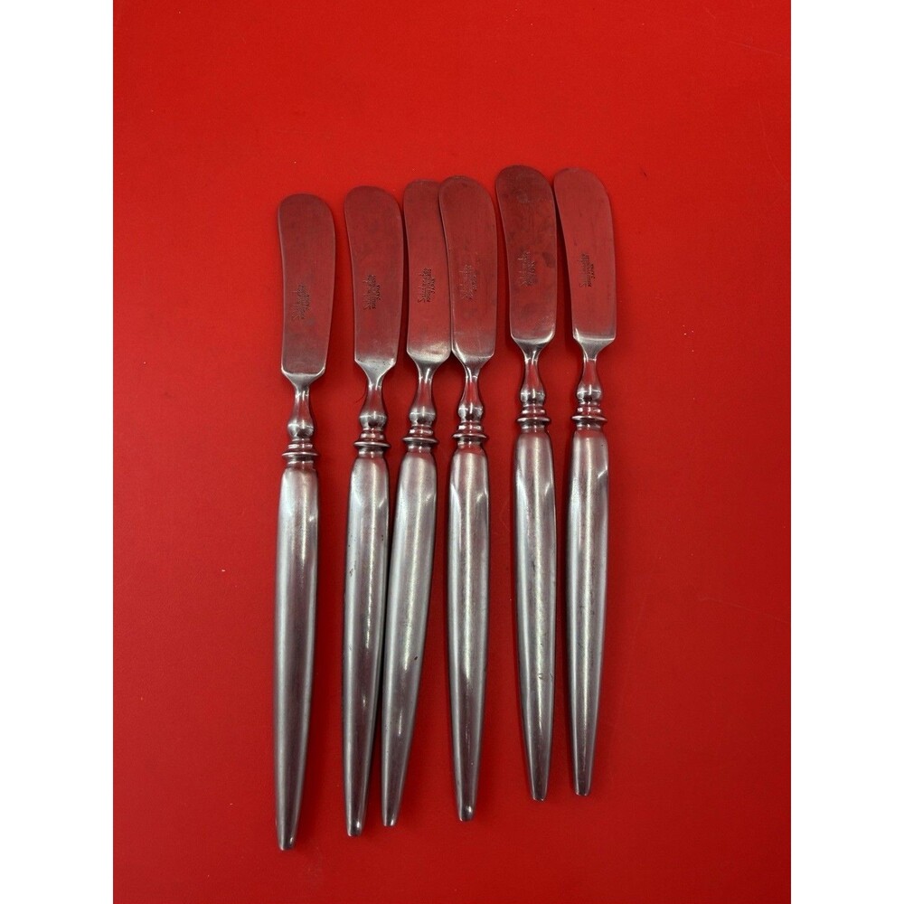 Saladmaster Ellise Dinner Knives Forged Stainless Japan Set of 6 Elise Pointed
